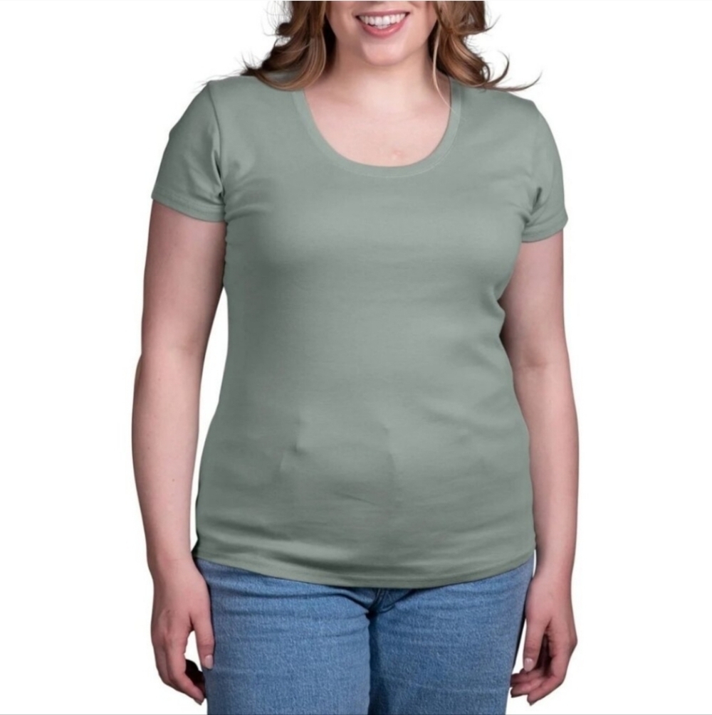 NWT Kirkland Signature Pima Cotton Tee Green - Picture 3 of 6